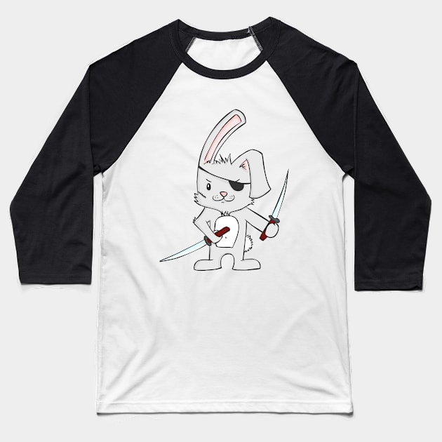 Assasin bunny Baseball T-Shirt by Namarqueza